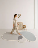 Tapete Orgânico Egípcio para Sala e Quarto Solin 140 x 200 cm - Cinza