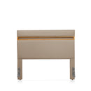 Cabeceira Casal Estofada Mira 140 cm - Mel c/ Linho Bege