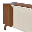 Buffet 4 Portas Nápoles 160 cm - Natural c/ Off White