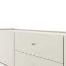 Rack para TV Até 75" 2 Gavetas 2 Portas Jasper 185 cm - Off White Fosco c/ Champanhe