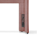 Cabeceira Queen Estofada Liya 175 cm - Linho Mescla Rosa