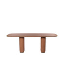 Conjunto de Jantar Mesa Retangular Lintz 8 Cadeiras Giratória Dakota - Canella c/ Caramelo