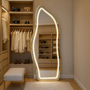 Espelho Organico  Halo LED 170 – 3 Intensidades - 170X70 com Suporte de Chão Jateado