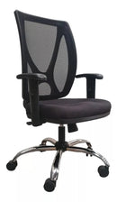 Cadeira De Escritório Sala Alamo Ergon Giratória Cromada