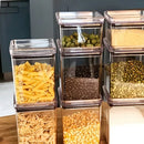 Kit 24 Potes Porta Mantimento Hermético Quadrado Cozinha (Lumini Paramount)