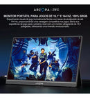 Monitor Portátil Arzopa Z1fc 16,1 144hz Ultrafino 1080p + Capa Suporte