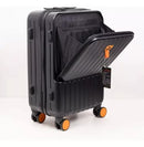 Mala De Viagem Preta 10 kg Com Adesivos (Tamanho perfeito para levar na cabine)