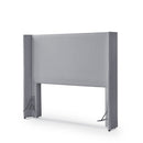 Cabeceira King Estofada Liya 208 cm - Bouclê Cinza