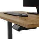 Mesa com Regulagem de Altura Elétrica Unit 135 cm - Preto c/ Freijó