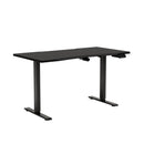 Mesa com Regulagem de Altura Elétrica Unit Pro 135 cm - Preto c/ Preto Fosco