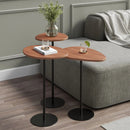 Mesa Lateral Orgânica Botanic 56 cm - Canella c/ Preto