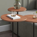 Mesa Lateral Orgânica Botanic 56 cm - Canella c/ Preto