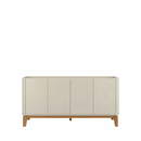 Buffet 4 Portas Arlo 160 cm - Off White c/ Natural