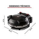 Forno Elétrico Bivolt Preto ( Fica pronta em 4 minutos)